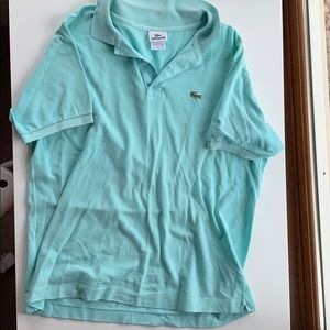 Turquoise Lacoste Polo Short Sleeve Tee Shirr